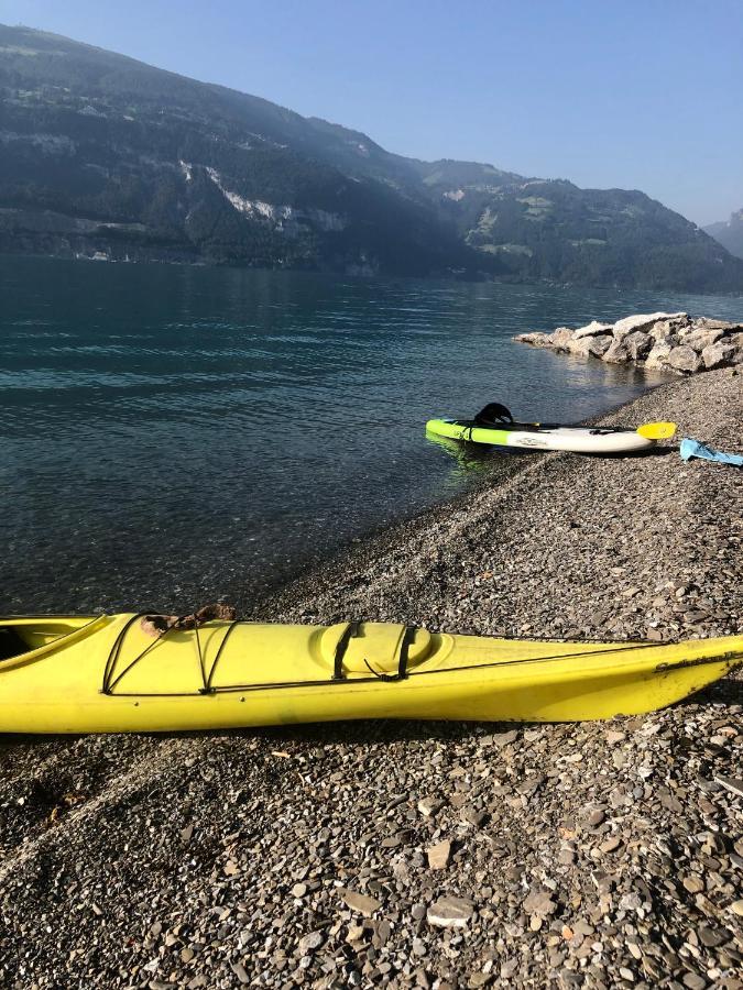 Apartmán Privatzimmer Am Thunersee Leissigen Exteriér fotografie